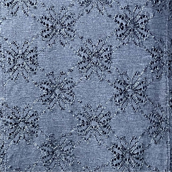 Free People Black Stretchy Lace Like Dress With Flower Design Fits Small… - Picture 13 of 15